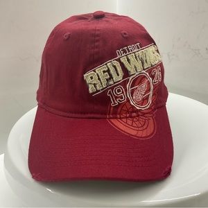 Detroit Red Wings Old Time Hockey Embroidered Hat Cap One Size Distress 1926 NHL